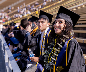 Students at graduation