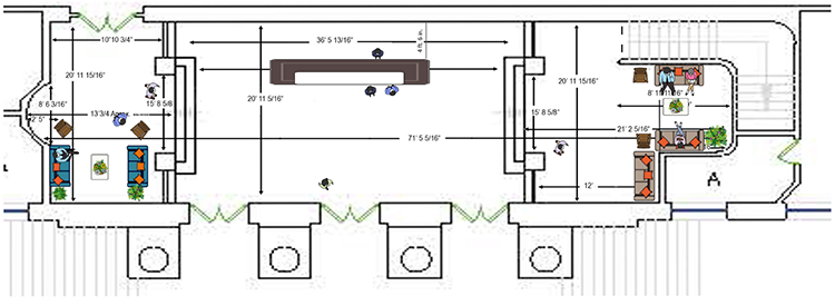 Map of Sproul Hall Lobby